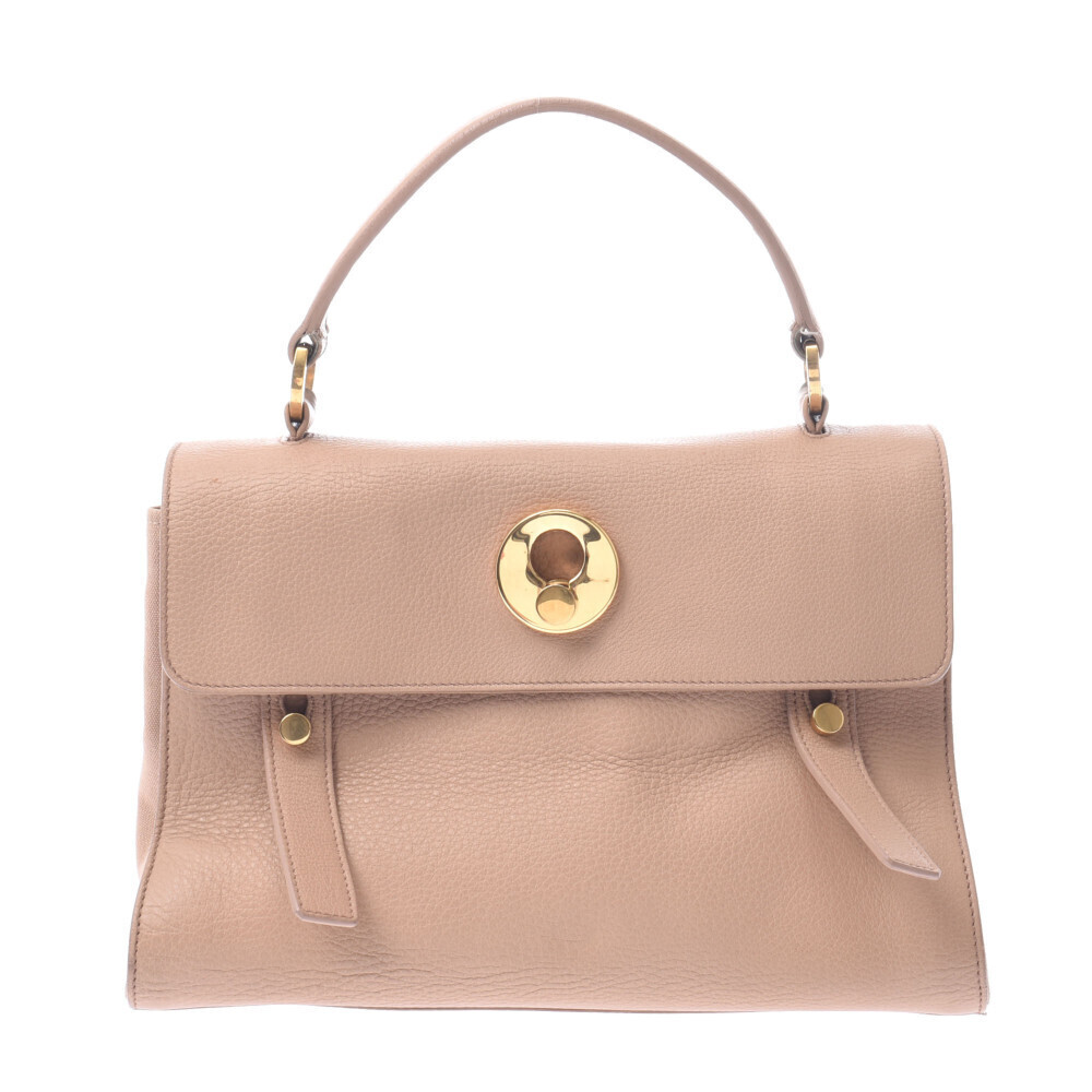 SAINT LAURENT Muse Two Bag Beige Calfskin Canvas Handbag